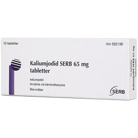 Bild på Kaliumjodid SERB tablett 65 mg 10 st