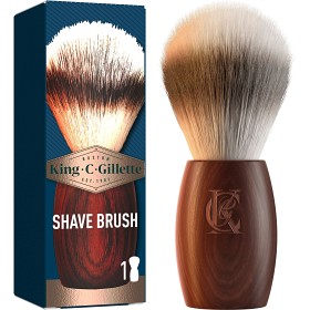 Bild på King C. Gillette Shave Brush Rakborste med trähandtag