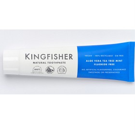 Bild på Kingfisher Aloe Vera & Tea Tree Mint (utan fluor) 100 ml