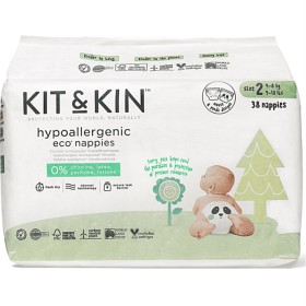 Bild på Kit & Kin Eco Nappies Size 2 (4-8kg) 38 st
