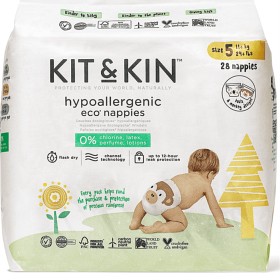 Bild på Kit & Kin Eco Nappies Size 5 (11+kg) 28 st