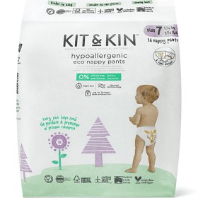 Bild på Kit & Kin Eco Nappy Pants Size 7 (17+kg) 16 st