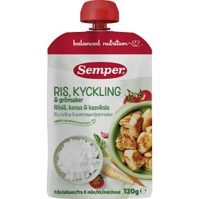 Bild på Klämmis Ris, Kyckling & grönsaker 6 m