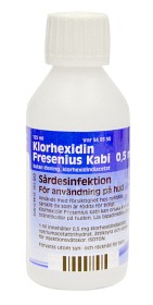 Bild på Klorhexidin Fresenius Kabi, kutan lösning 0,5 mg/ml 125 ml