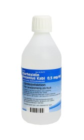 Bild på Klorhexidin Fresenius Kabi, kutan lösning 0,5 mg/ml 250 ml