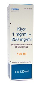 Bild på Klyx, rektallösning 1mg/ml+250mg/ml 120 ml