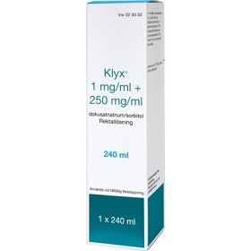 Bild på Klyx, rektallösning 1mg/ml+250mg/ml 240 ml