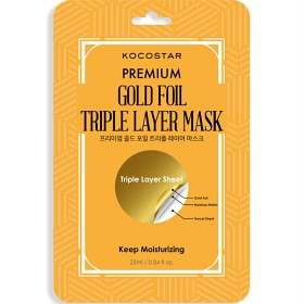 Bild på Kocostar Premium Gold Foil Triple Layer Mask