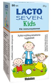 Bild på Lacto Seven Kids 50 tuggtabletter