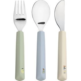 Bild på Lässig Bestickset med silikonhandtag Happy Fruits Citron