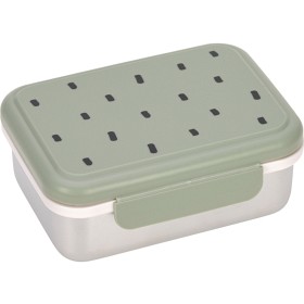 Bild på Lässig Lunchbox rostfritt stål Happy Prints ljusgrön