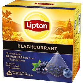 Bild på Lipton Svart Pyramidte Blackcurrant 20 tepåsar