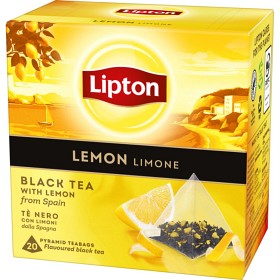 Bild på Lipton Svart Pyramidte Lemon 20 tepåsar