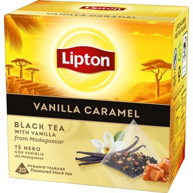 Bild på Lipton Svart Pyramidte Vanilla Caramel 20 tepåsar