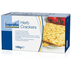 Bild på Loprofin Örtkryddade kex (herb crackers) lågproteinkex 150 g