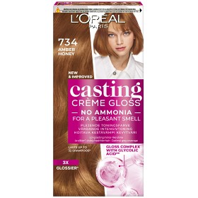 Bild på L'Oréal Paris Casting Crème Gloss Semi-permanent hårfärg för alla hårtyper 734 Amber Honey