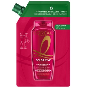 Bild på L'Oréal Paris Elvital Color Vive Shampoo Refill för färgat hår 500 ml