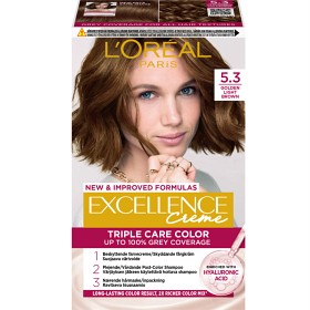 Bild på L'Oréal Paris Excellence Crème permanent hårfärg 5.3 Golden Light Brown