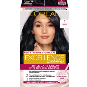 Bild på L'Oréal Paris Excellence Crème permanent hårfärg 1 Black