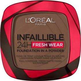 Bild på L'Oréal Paris Infaillible 24h Fresh Wear Powder Foundation Ebony 390