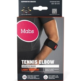 Bild på Mabs Stöd Tennisarmbåge Svart, One Size