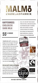 Bild på Malmö Chokladfabrik Kaffekross 55% kakao 80 g