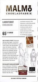Bild på Malmö Chokladfabrik Lakritsrot 65% kakao 80 g