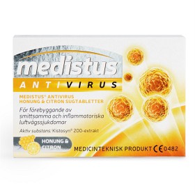 Bild på Medistus Antivirus sugtablett Honung & Citron 10 st