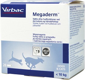 Bild på Virbac Megaderm för hund och katt under 10 kg 28 st à 4 ml