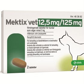 Bild på Mektix vet, filmdragerad tablett 12,5 mg/125 mg 2 st