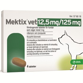 Bild på Mektix vet, filmdragerad tablett 12,5 mg/125 mg 4 st