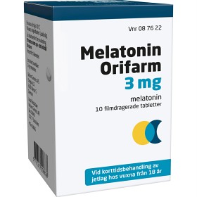 Bild på Melatonin Orifarm, filmdragerad tablett 3 mg 10 st