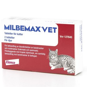 Bild på Milbemax vet. för katter, filmdragerad tablett 2 st