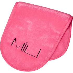 Bild på MILI Cosmetics Makeup Erase Towel Sweet Pink Black Logo