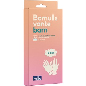 Bild på Millu Bomullsvante Barn 0-2 år 2 par