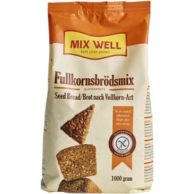 Bild på MixWell Fullkornsbrödsmix glutenfri 1000 g