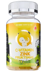 Bild på Monkids C-vitamin+Zink Tonår Fruktsmak 60 tuggtabletter