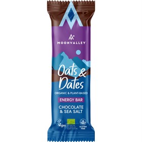 Bild på Moonvalley Oats & Dates Bar Chocolate & Sea Salt 50 g