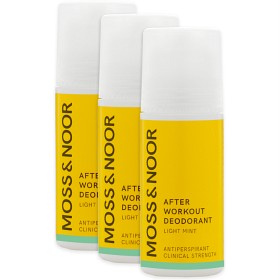 Bild på Moss & Noor After Workout Deodorant Light Mint 3-pack