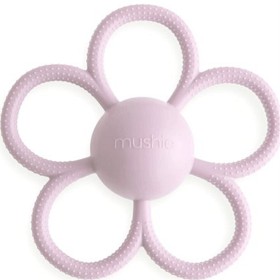 Bild på Mushie Skallra/Bitring Daisy Soft Lilac