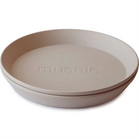 Bild på Mushie Tallrik Round, Vanilla 2 st