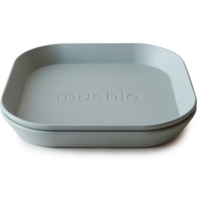 Bild på Mushie Tallrik Square, Sage 2 st