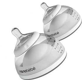 Bild på Nanobébé Breastmilk Bottle Grå 2 st