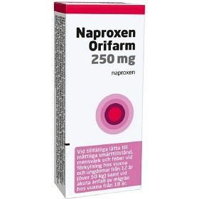Bild på Naproxen Orifarm, tablett 250 mg 10 st