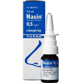 Bild på Nasin, nässpray, lösning 0,5 mg/ml 7,5 ml