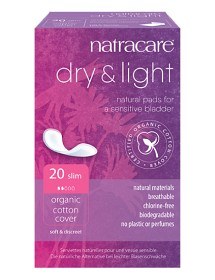 Bild på Natracare Inkontinensskydd Dry & Light Slim 20 st