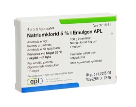 Bild på Natriumklorid i Emulgon APL, ögonsalva 5 % 4 x 5 gr