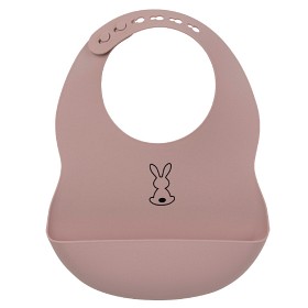 Bild på Nattou Soft Silicone haklapp Rosa