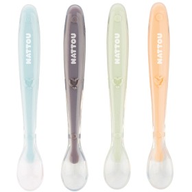 Bild på Nattou Soft Silicone skedar 4 st