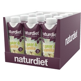 Bild på Naturdiet Shake Pear & Vanilla 12 x 330 ml